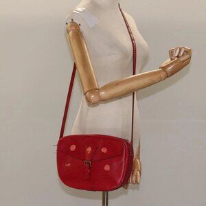 LOUIS VUITTON Epi Jeune Fille MM Shoulder Bag Red M52157 LV Auth 112739